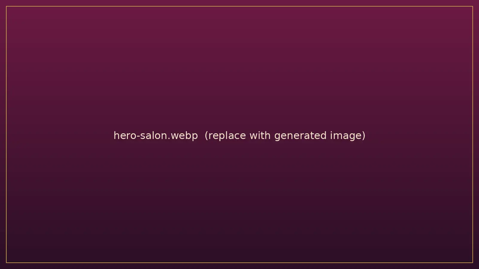 Representative image of a modern beauty salon with styling chairs and warm lighting